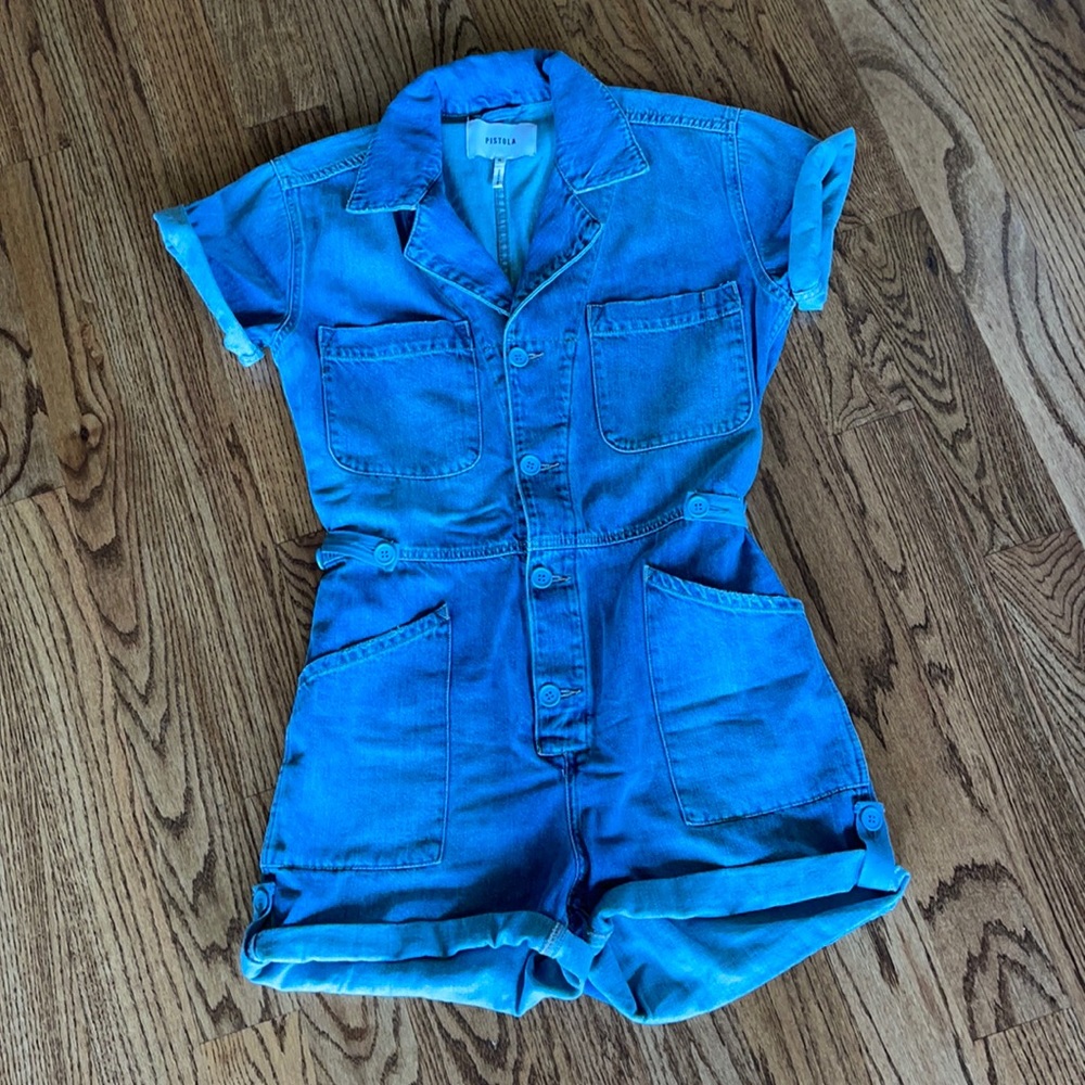 Pistola denim romper